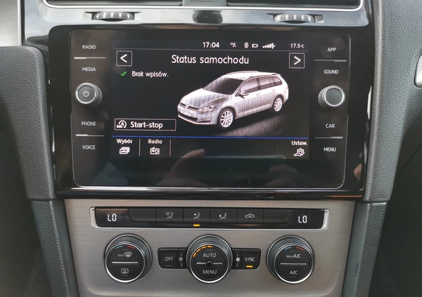 Volkswagen Golf cena 41900 przebieg: 208000, rok produkcji 2015 z Marki małe 379